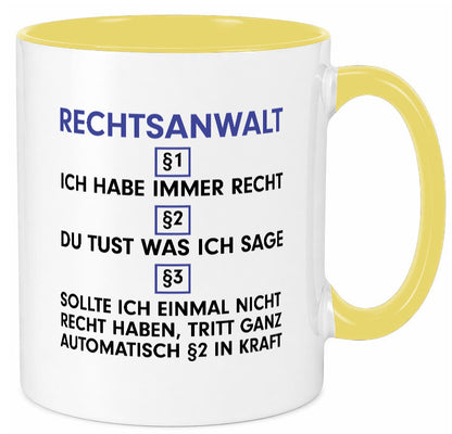Ich habe immer Recht Rechtsanwalt | Anwalt Jurist Geschenk Humor Geschenkidee