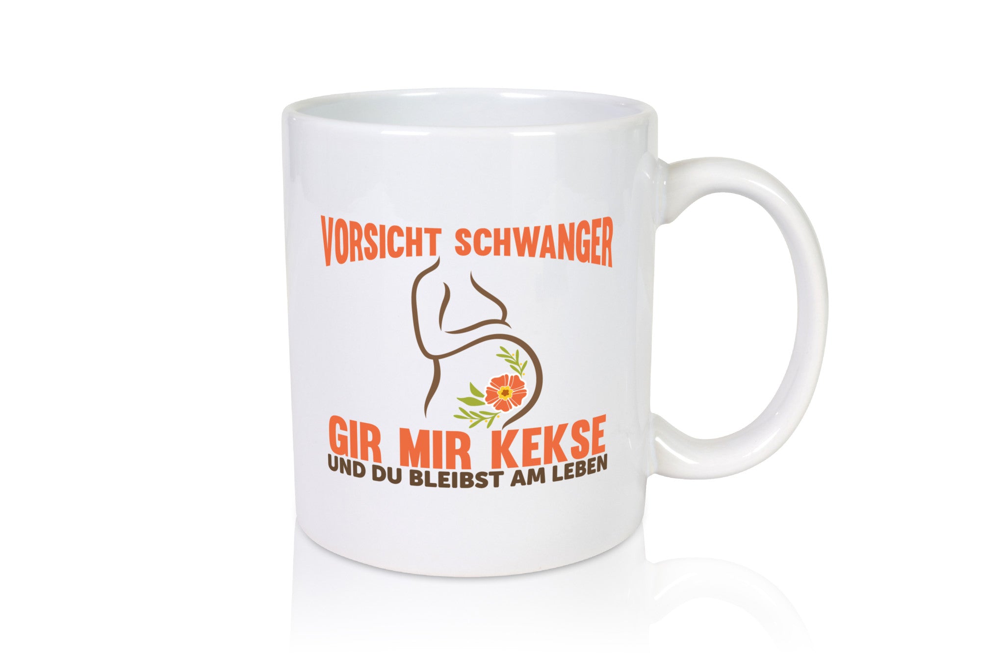 Vorsicht schwanger | Spruchtasse Kekse Statement lustiger Spruch Geschenk Humor