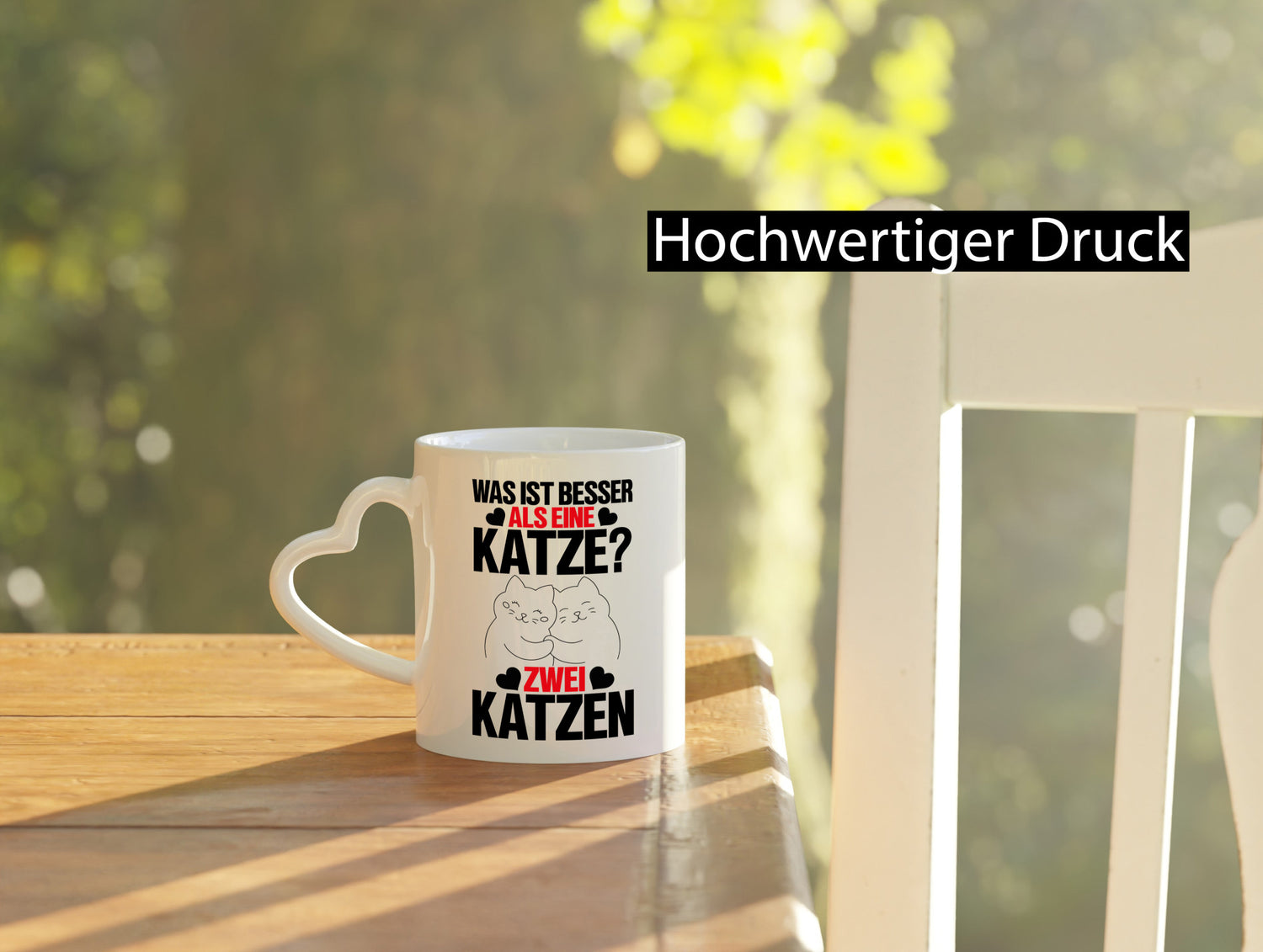 Katzenliebe Tasse | zwei Katzen Katzenbesitzer Spruch lustig Tierliebhaber