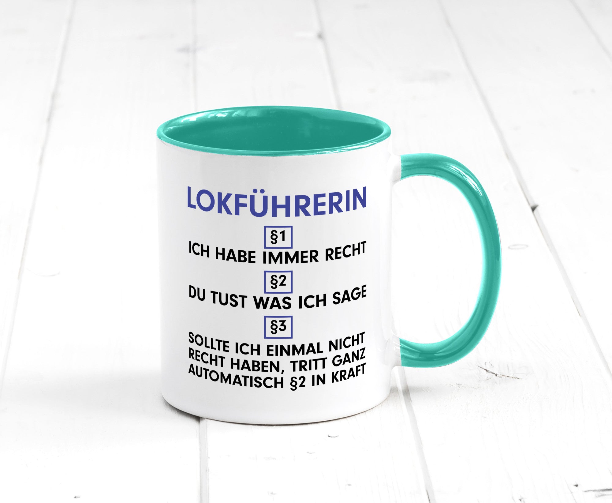 Ich habe immer Recht Lokführerin | Zug Beruf Geschenk Arbeit Kollegen Büro