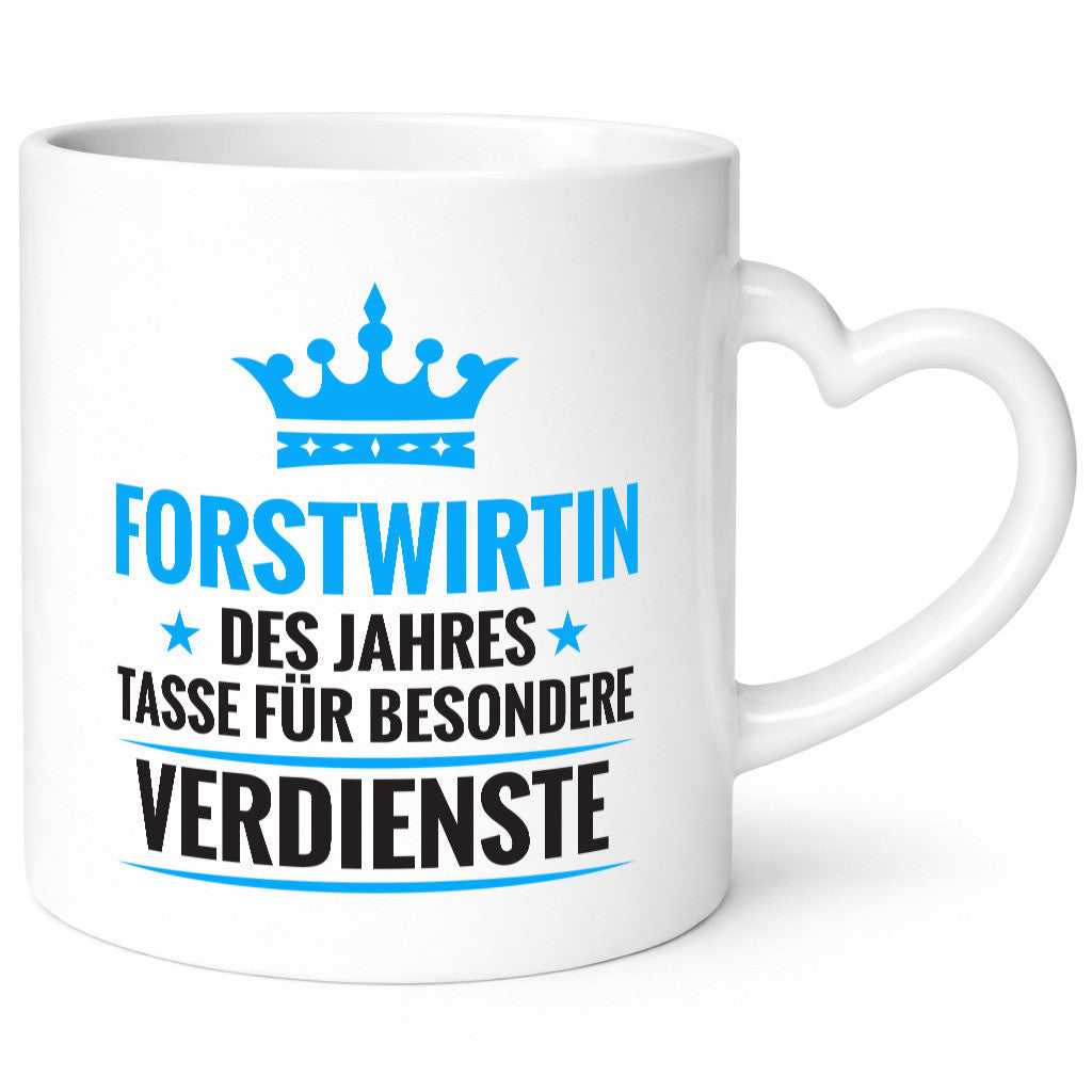 Besonderer Verdienst: Forstwirtin | Forst Wirtin Geschenkidee Humor Tasse