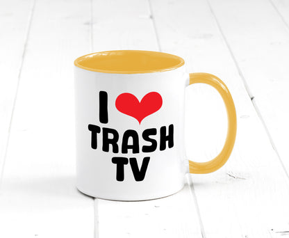 I love Trash TV | v2 lustig Humor Geschenkidee Geschenk Tasse