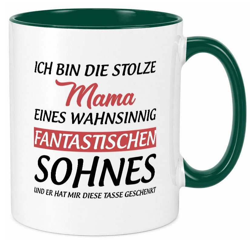 Stolze Mama | Sohn hat mir diese Tasse geschenkt Geschenkidee Familie Humor