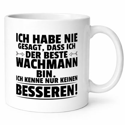 Der Beste Wachmann | Wachpersonal Nachtwächter Humor Geschenkidee Tasse