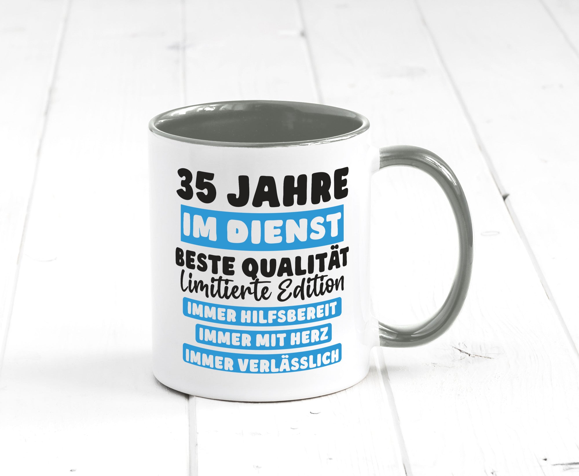 35 Jahre im Dienst | Jubiläum Arbeit v6 lustiger Spruch Geschenk Kollegen Büro