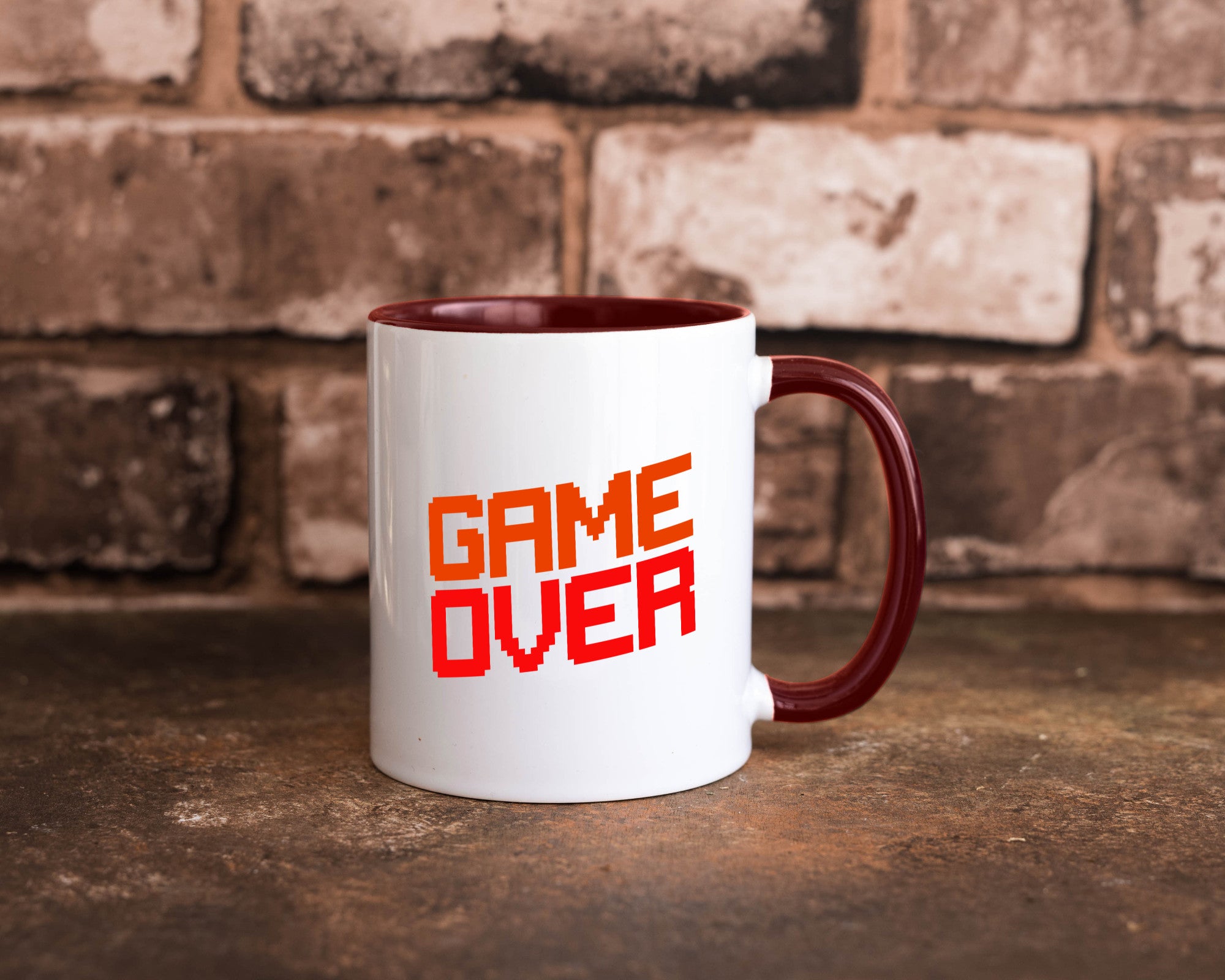 Game Over | Gamer Zocker Retro PC Nerd Pixel Geschenkidee Humor Tasse