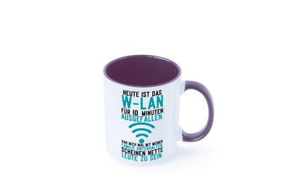 10 Minuten W-Lan Ausfall | Nerd Computer PC Gamer lustig Humor Geschenkidee Tasse