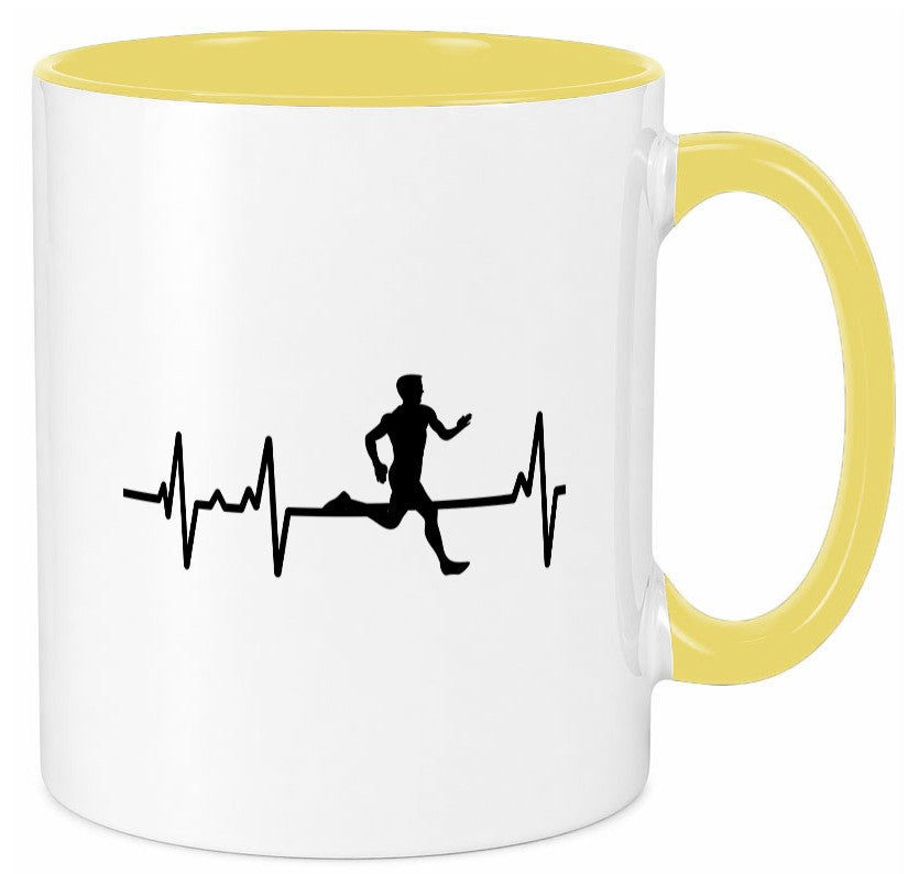 Jogger Herzschlag | Motiv Läufer Marathon Joggen Humor Geschenkidee Tasse