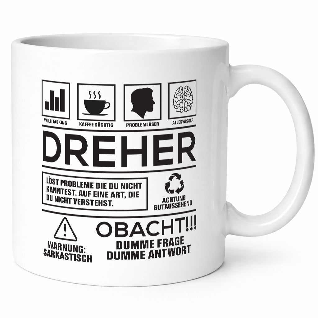 Achtung Probleme Dreher | Fräser Geschenk Humor Geschenkidee lustiger Spruch
