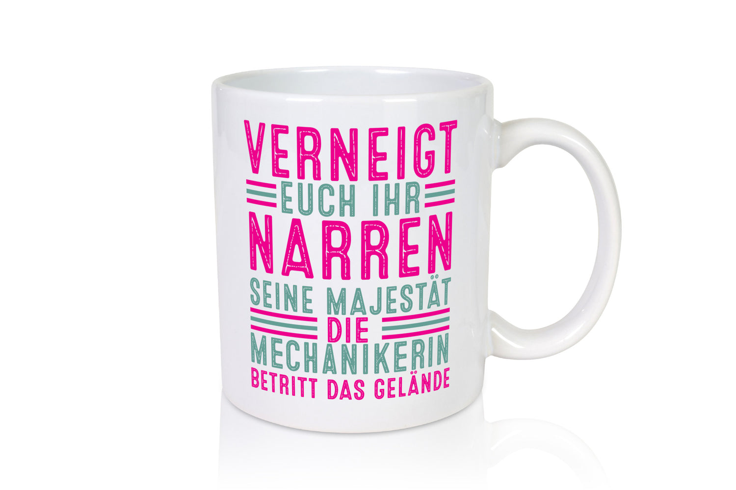 Verneigt euch: Mechanikerin | KFZ lustiger Spruch Geschenk Humor Geschenkidee