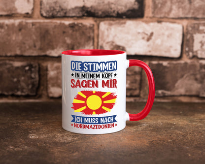 Nordmazedonien | Urlaub Stimmen in meinem Kopf Geschenk Humor Geschenkidee