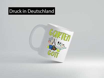 Garten Gott | Gärtner Gartenarbeit Humor Arbeit Kollegen Büro Geschenkidee Tasse