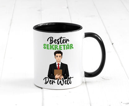 Bester Sekretär | Büro v2 lustiger Spruch Geschenk Arbeit Kollegen Tasse