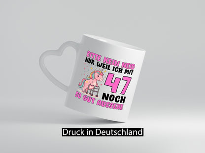 47. Geburtstag | 47 Jahre Mit noch so gut aussehen Humor Geschenkidee Tasse