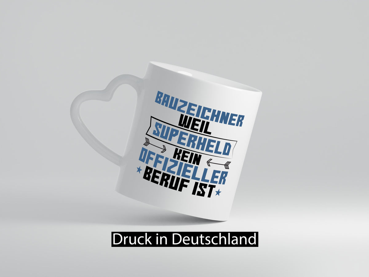 Superheld Bauzeichner | Zeichner Geschenk Humor Geschenkidee lustiger Spruch Tasse