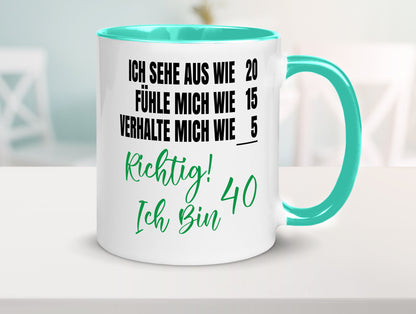 Ich bin Jung | 40 Geburtstag Verhalte mich wie ein Kind Geschenk Geschenkidee