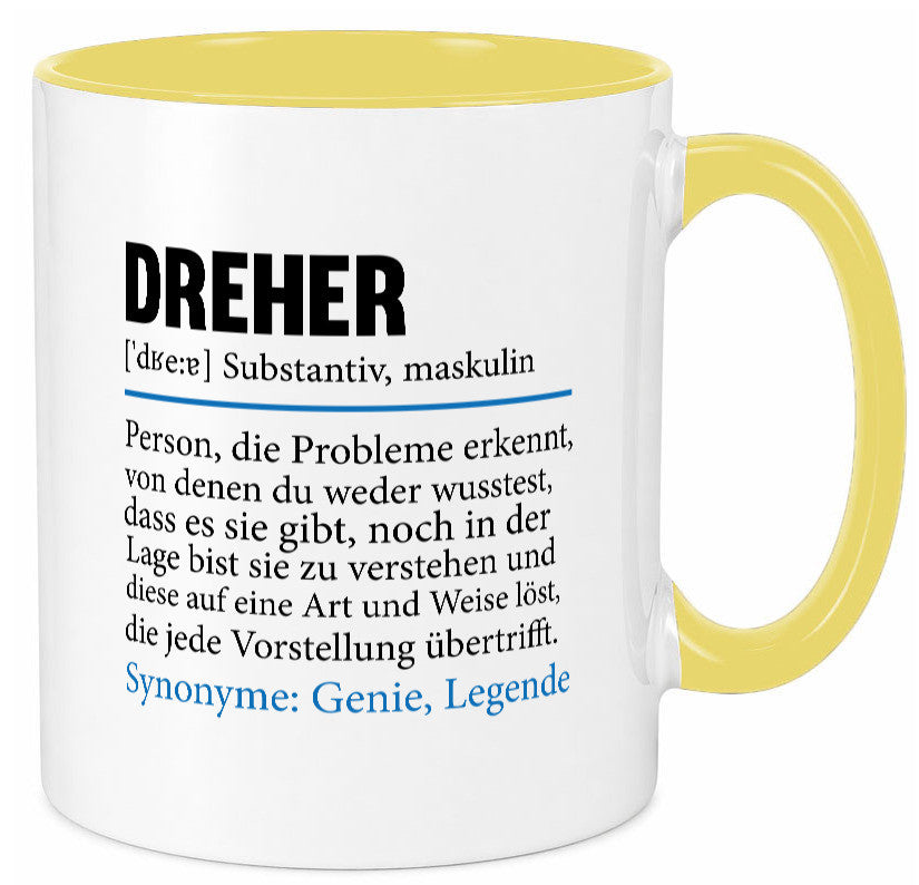 Dreher Humor | Fräser Zerspannungsmechaniker Geschenkidee Tasse