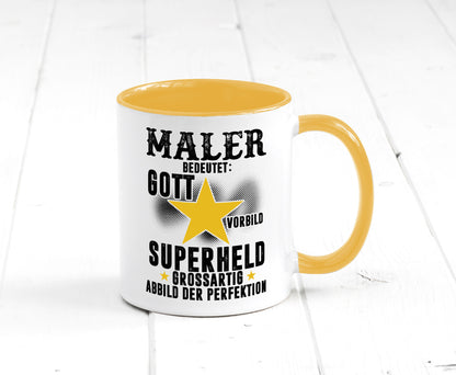 Bedeutung von Maler | Malerei Humor Geschenkidee Tasse