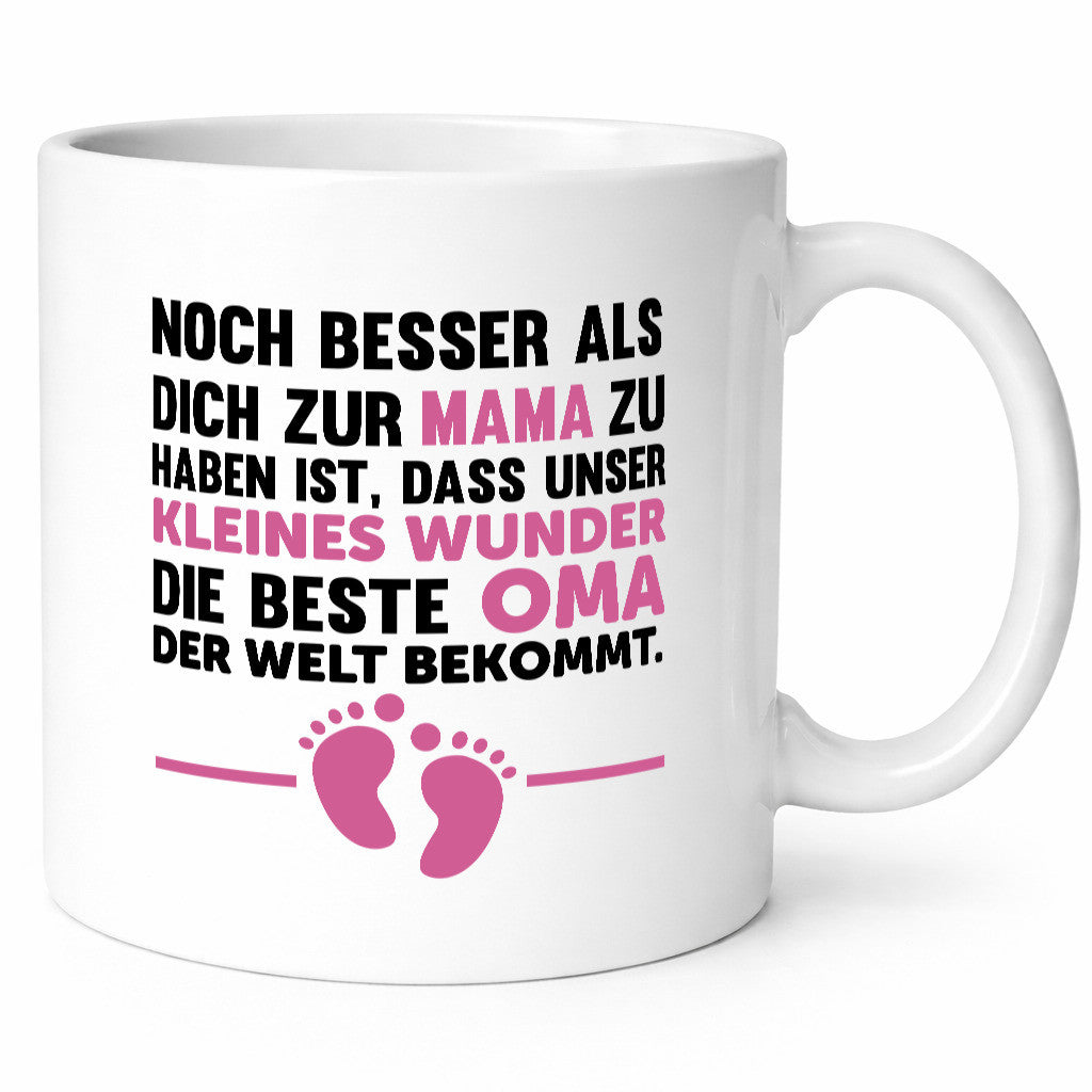 Beste Oma der Welt | Geburt Tasse Schwangerschaft Humor Familie Geschenkidee