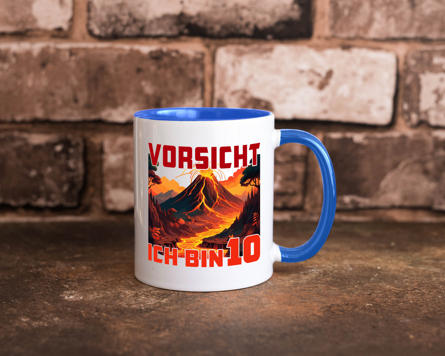 10. Geburtstag | 10 Jahre Vulkanausbruch Vulkan Humor Geschenkidee Tasse