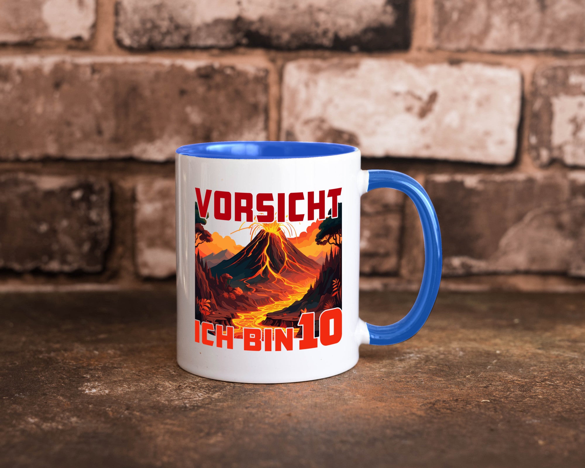 10. Geburtstag | 10 Jahre Vulkanausbruch Vulkan Humor Geschenkidee Tasse