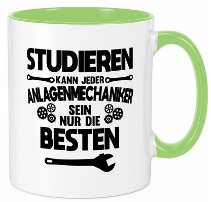 Nur die besten werden Anlagenmechaniker Humor Geschenkidee Tasse