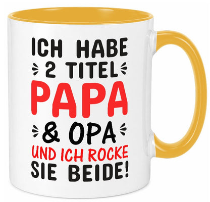 Papa und Opa | Männer Tasse Rocker Humor Geschenkidee Familie