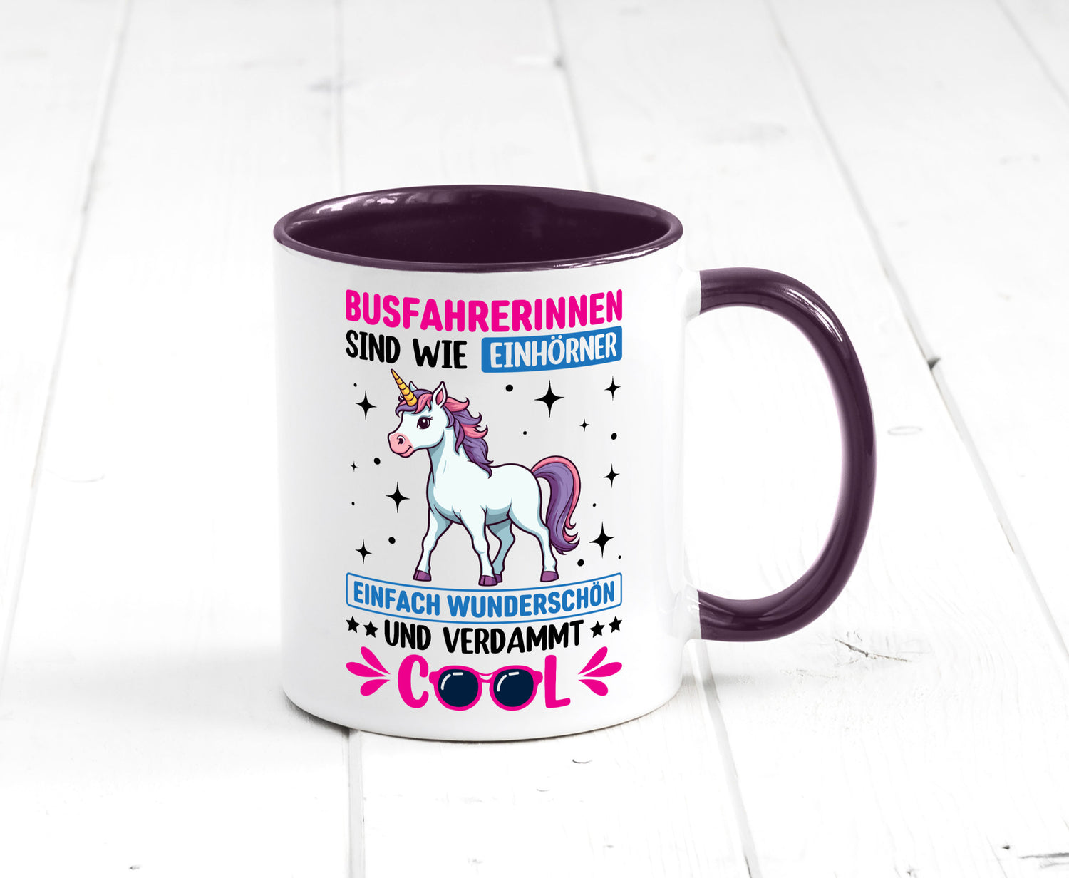 Bussfahrerinen sind wie einhorner | Einhorn Bussfahrerin Geschenkidee Humor
