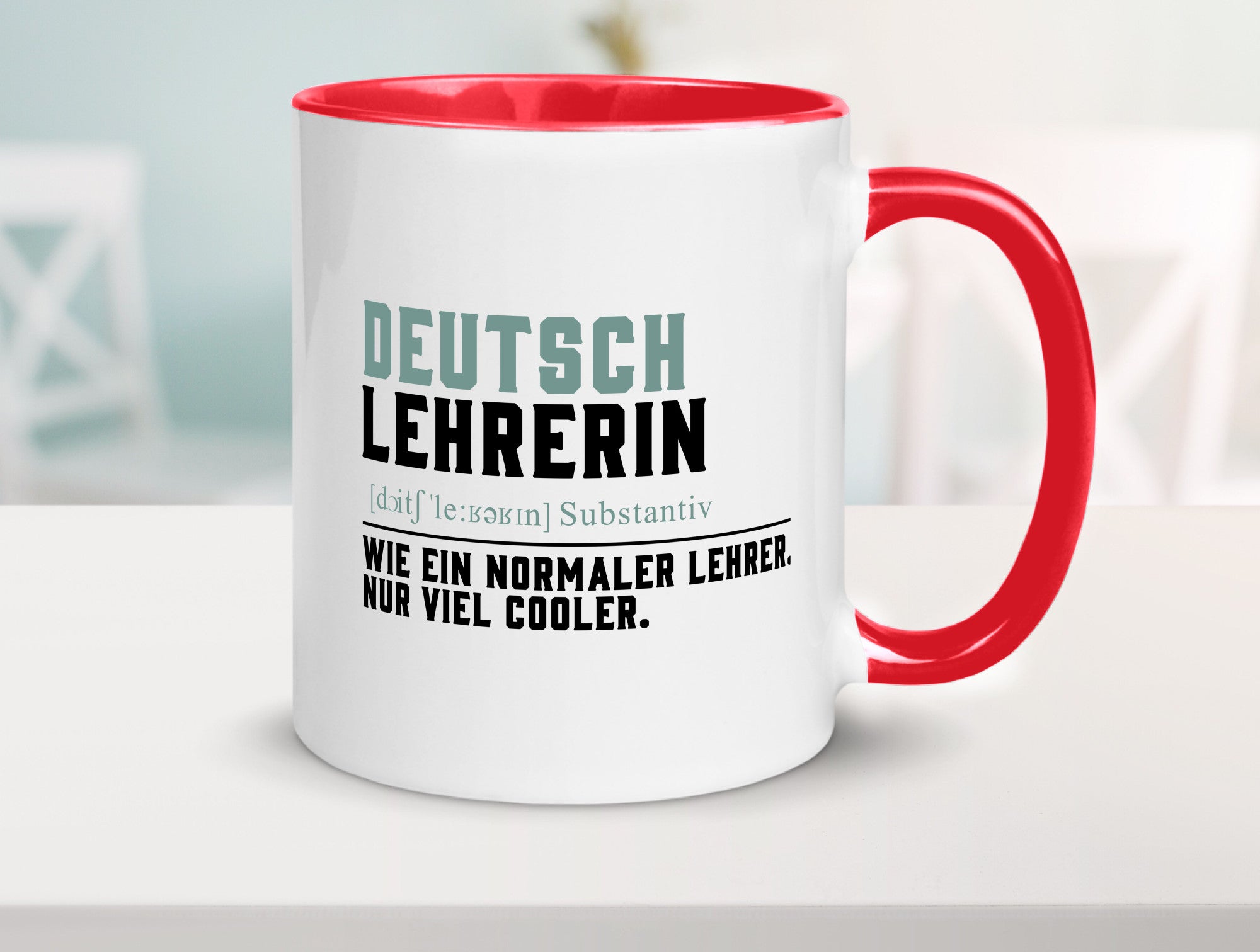 Deutschlehrerin | Lehrerin Unterricht Lieblinglehrerin Geschenkidee Humor Tasse