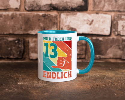 13. Geburtstag | 13 Jahre Wild und Frech Humor Geschenkidee Tasse