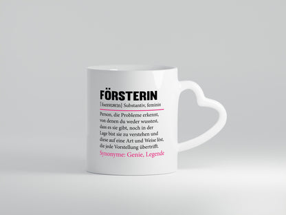 Försterin | Lustiger Spruch Forstwirtschaft Berufsgeschenk Kollegen Büro Humor