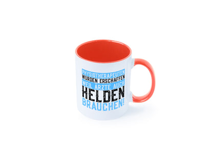 Physiotherapeut | Helden Therapeutin lustiger Spruch Humor Geschenkidee Tasse
