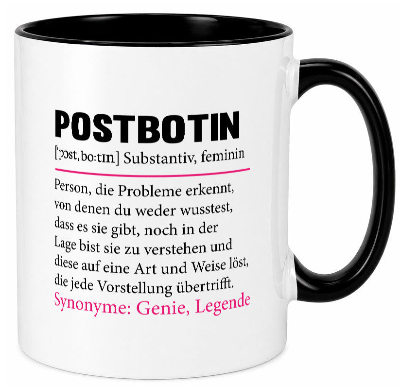 Postbotin | Beruf Post lustiger Spruch Briefträger v2 Humor Arbeit Kollegen