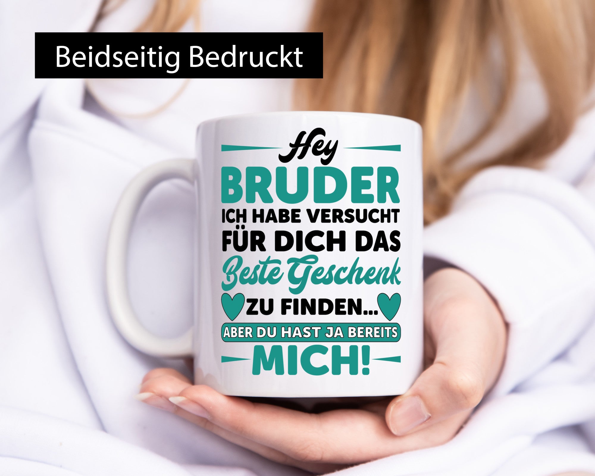 Hey Bruder | Spruch Tasse Geschwisterliebe lustig Geschenk Humor