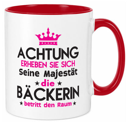 Seine Majestät Bäckerin | Bäckerei Frauen Backen Humor Geschenkidee Tasse