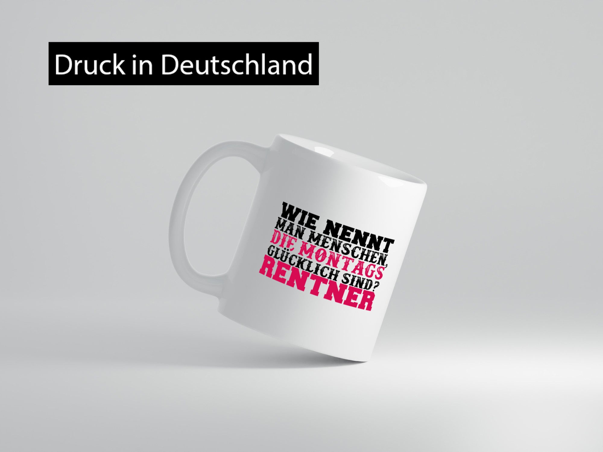 Glücklicher Rentner lustig Ruhestand Jubiläum Geschenk Tasse