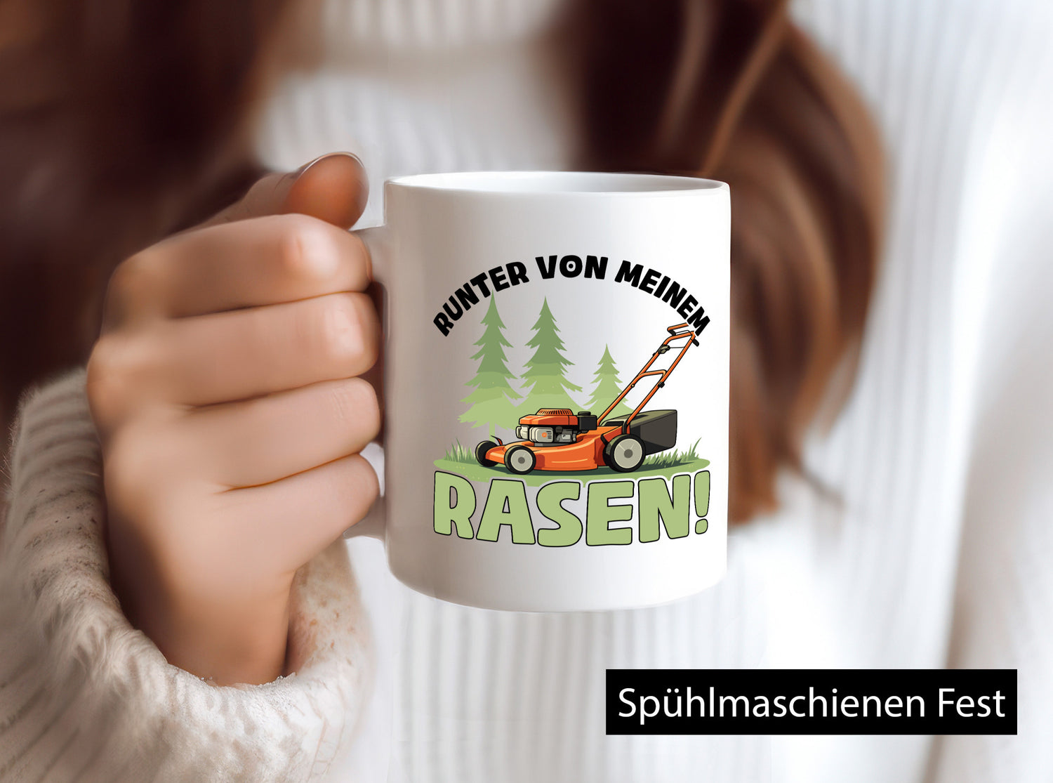Runter von meinem Rasen | Garten Rasenmäher v2 lustig Humor Geschenkidee