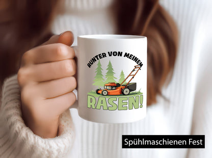 Runter von meinem Rasen | Garten Rasenmäher v2 lustig Humor Geschenkidee