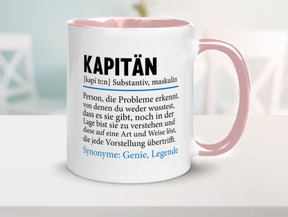 Kapitän | Spruch lustig Schiffskapitän Schiff Geschenk Humor Geschenkidee