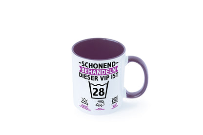 28 Geburtstag | schonend behandeln Jahre Humor Geschenkidee Tasse