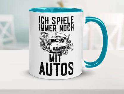 Spiele noch mit Autos | Werkstatt Werkzeug Mechaniker lustiger Spruch Geschenk