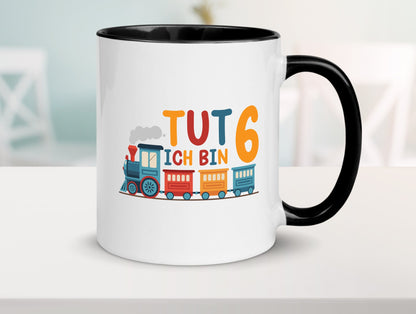 6. Geburtstag | 6 Jahre Eisenbahn Zug junge lustiger Spruch Geschenk Tasse