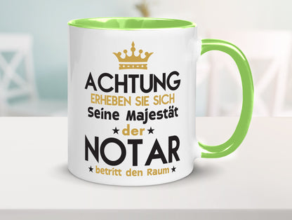 Seine Majestät Notar | Jurist Humor Geschenkidee Tasse