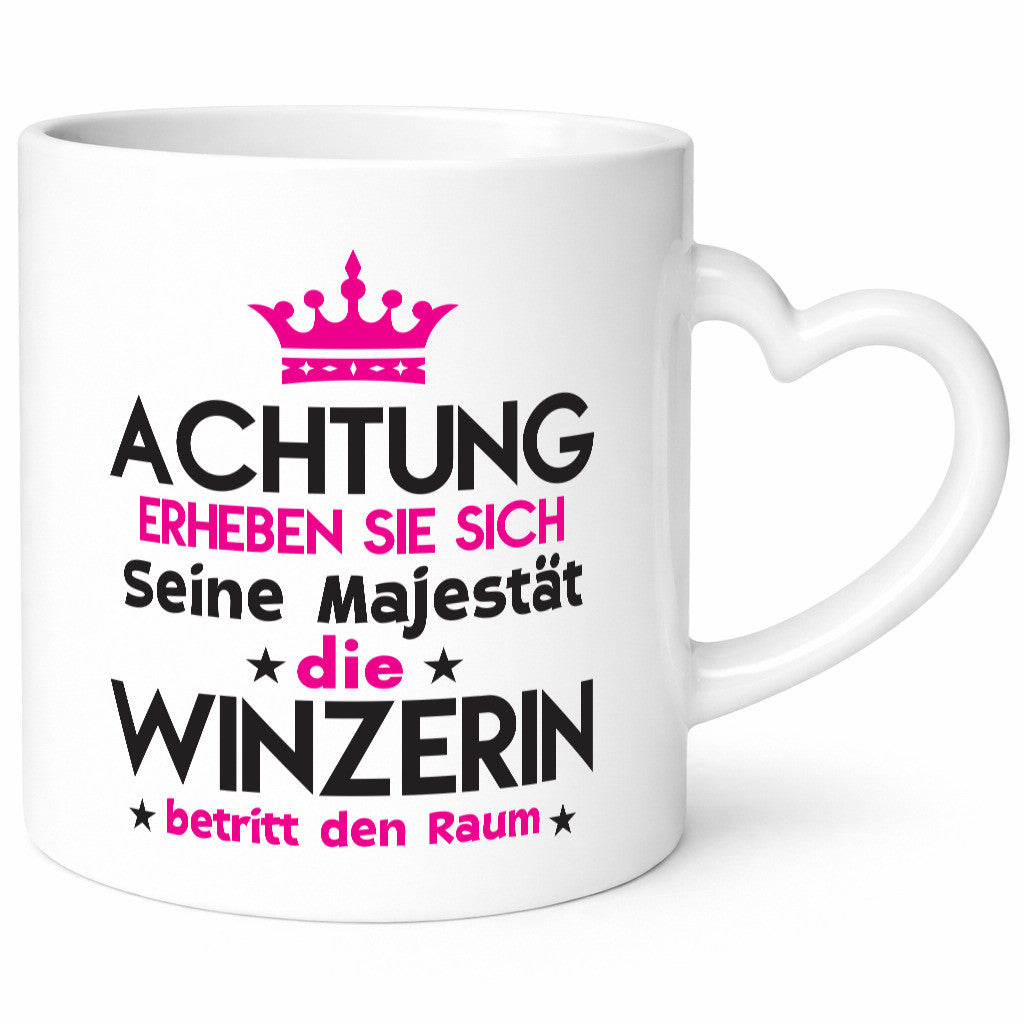 Seine Majestät Winzerin | Weinbauer Wein Humor Geschenkidee Tasse