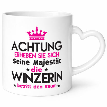 Seine Majestät Winzerin | Weinbauer Wein Humor Geschenkidee Tasse