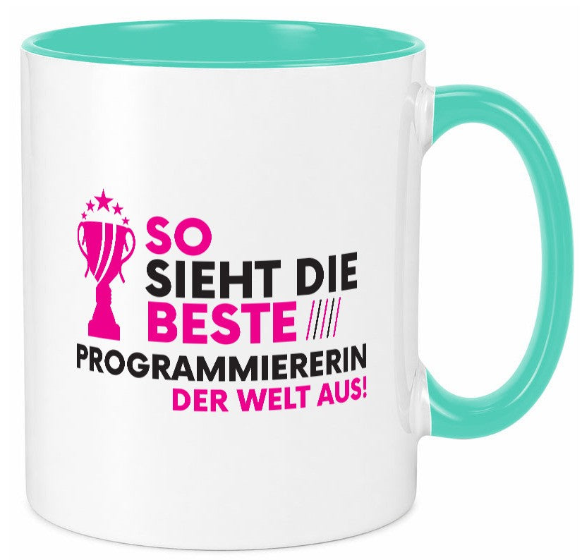 Die Weltbeste Programmiererin | Software Entwickler Geschenkidee Humor Tasse