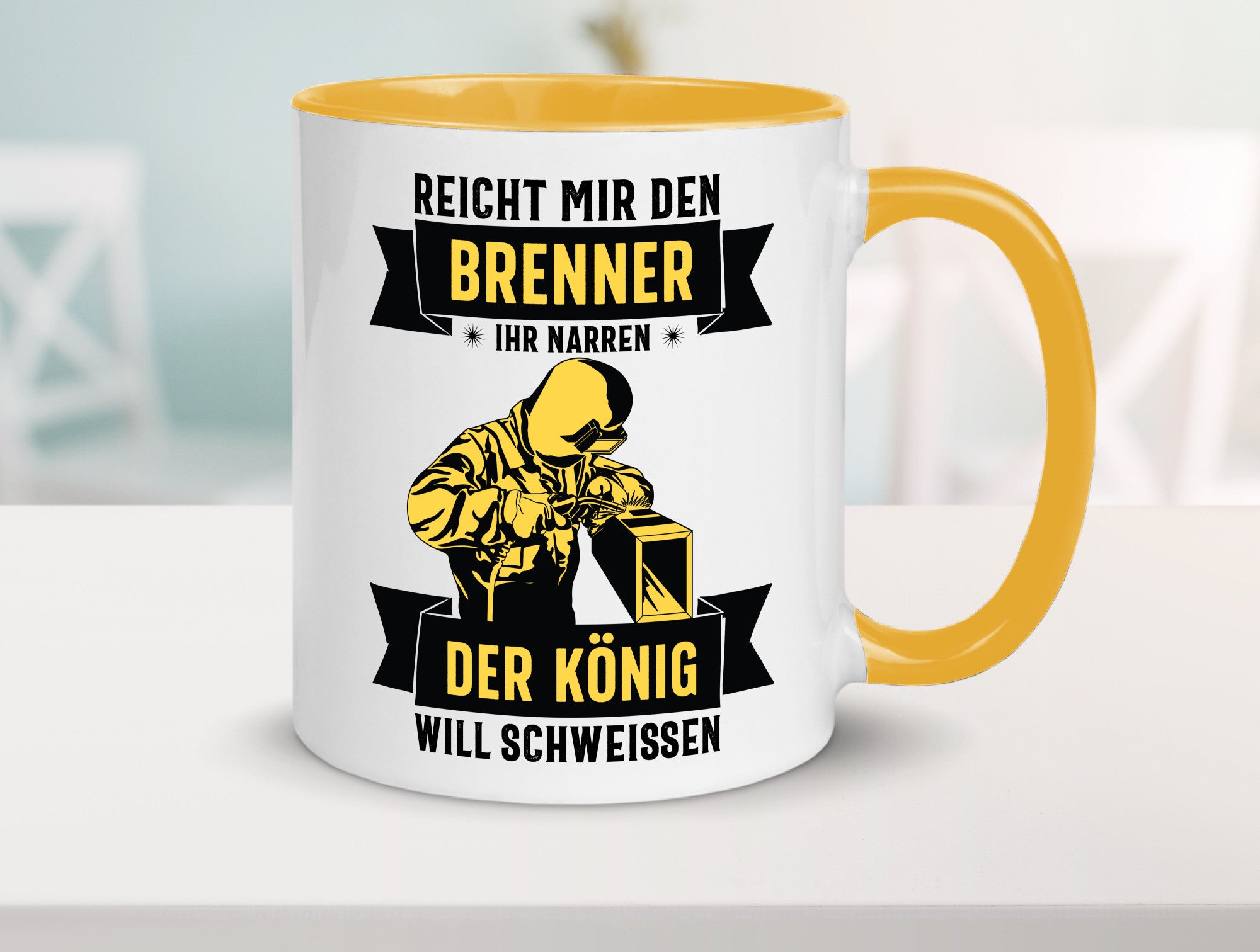 König will schweissen | Schweisser Sterne lustiger Spruch Geschenk Humor