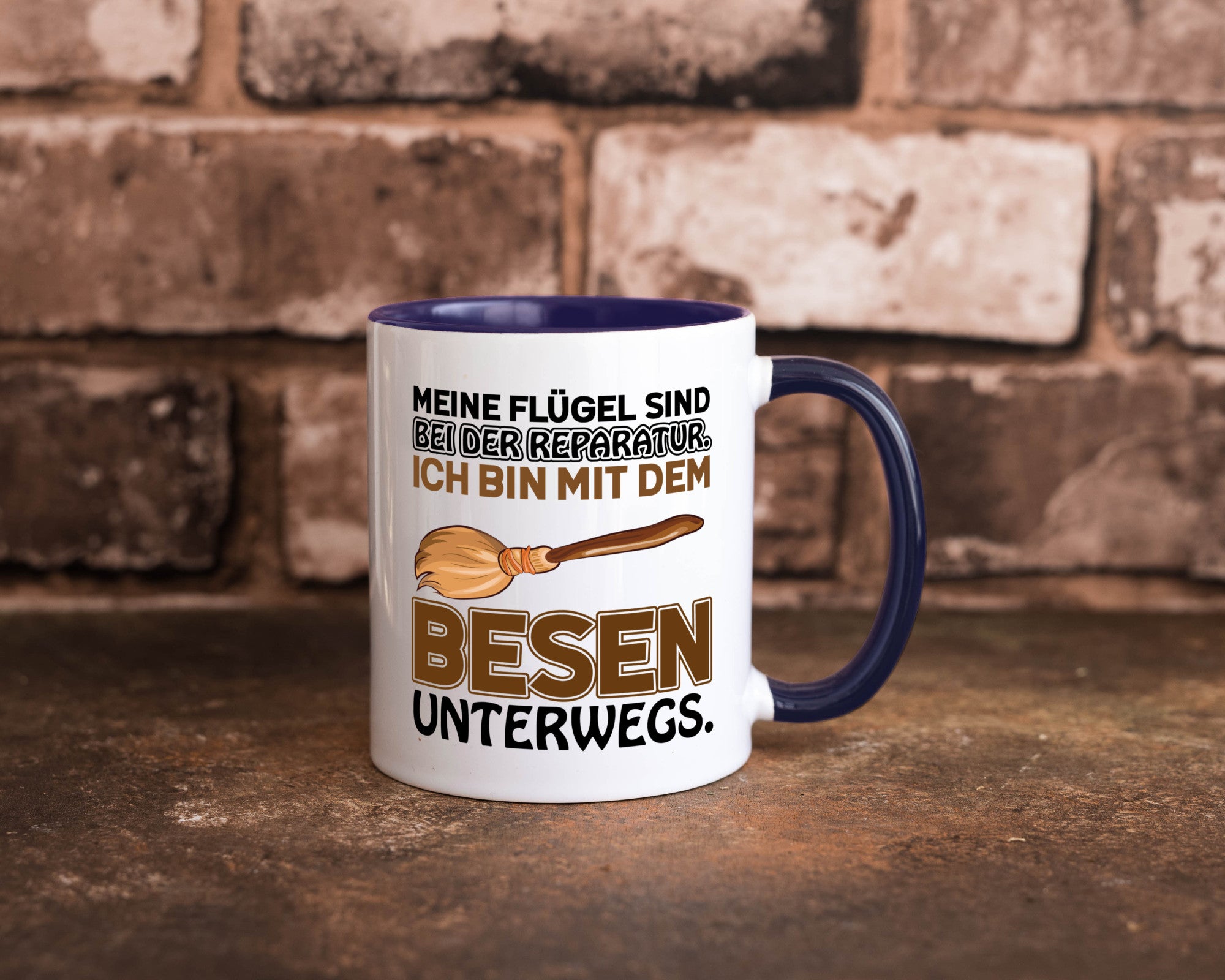 Flügel Reperatur lustig Humor Geschenkidee Geschenk Tasse