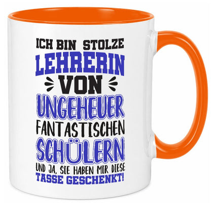 Stolze Lehrerin | Spruchtasse lustig Schüler Schule lustiger Spruch Geschenk