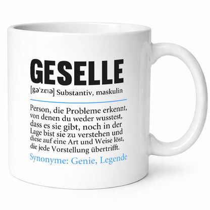 Geselle | Beruf Handwerker Spruch lustig Geschenkidee Arbeit Kollegen Büro